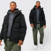 Mens Parka with Fur Hood