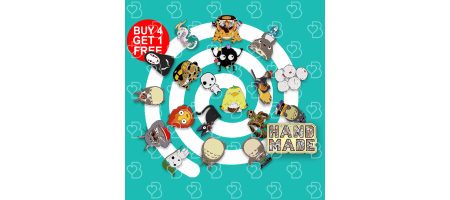 Miyazaki Anime Enamel Pin Set 