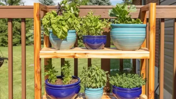 Outdoor plant stand