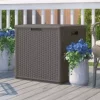 Waterproof plastic garden storage boxes