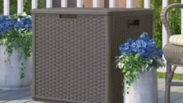 Waterproof plastic garden storage boxes