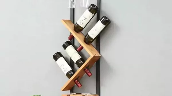 Wooden wine rack