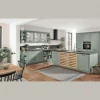 Green kitchen cabinets