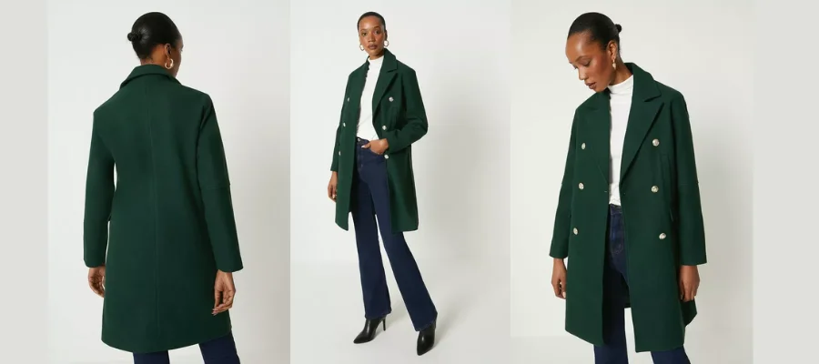 Double Breasted Pact Pocket Coat