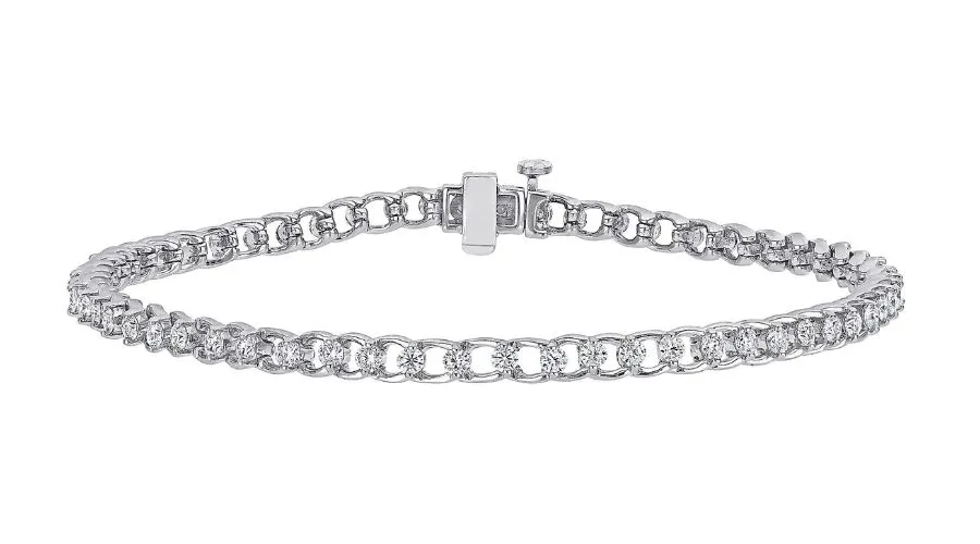 Silver Sterling Moissanite Tennis Bracelet