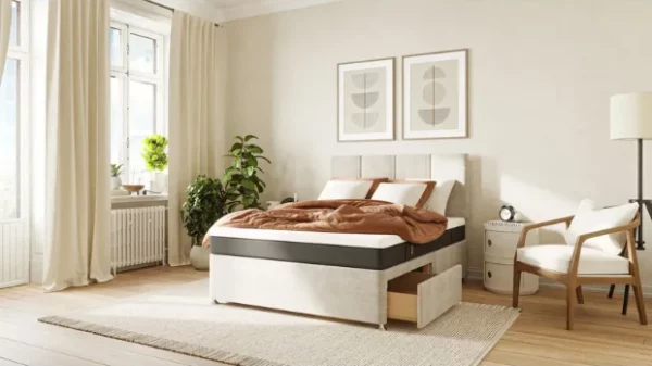 white bed frame | HerMagic