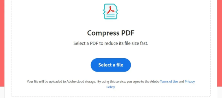 Adobe Compress PDF - Reduce File Size Quickly