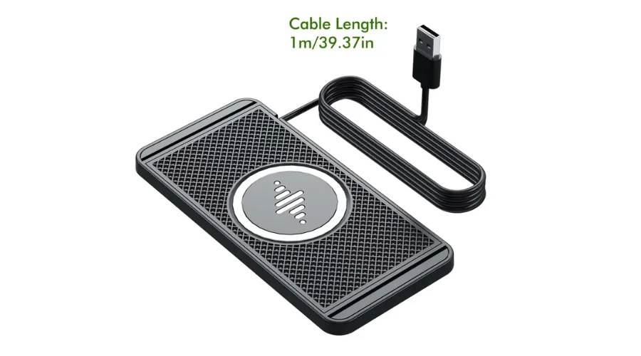 Soft rubber wireless car charger charging pad