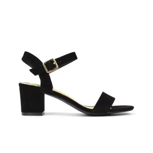 Bow Heels Black Satin Pumps