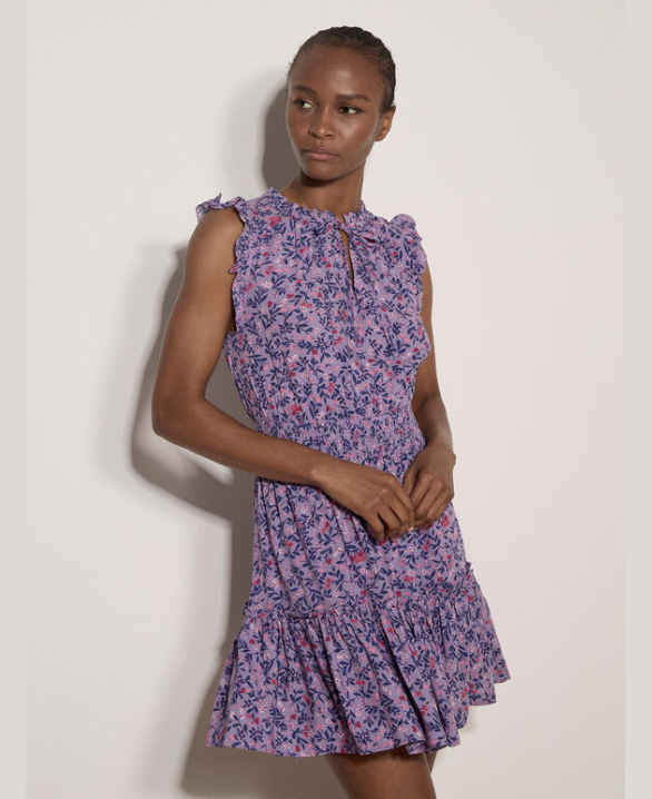 Ditsy Floral Ruffle Mini Dress
