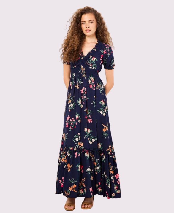 Watercolour Floral Maxi Dress
