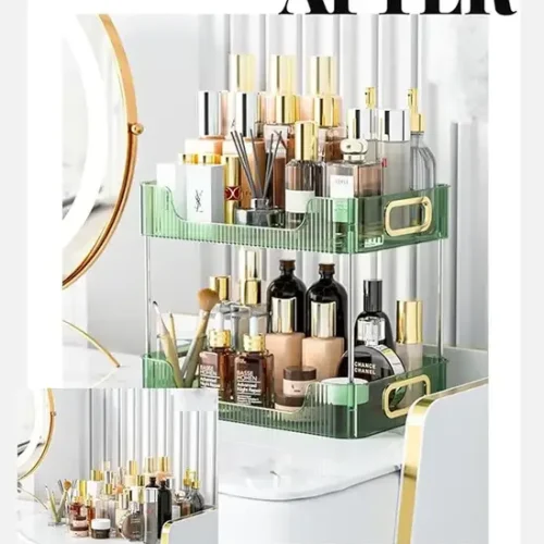 2 Tier Cosmetic Makeup Holder Organizer Storage (2)