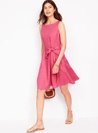 Anya Sleeveless Linen Dress