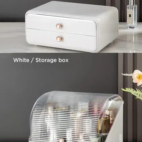 Cosmetic Organizer Storage Box Makeup Storage Dustproof & Waterproof (1)