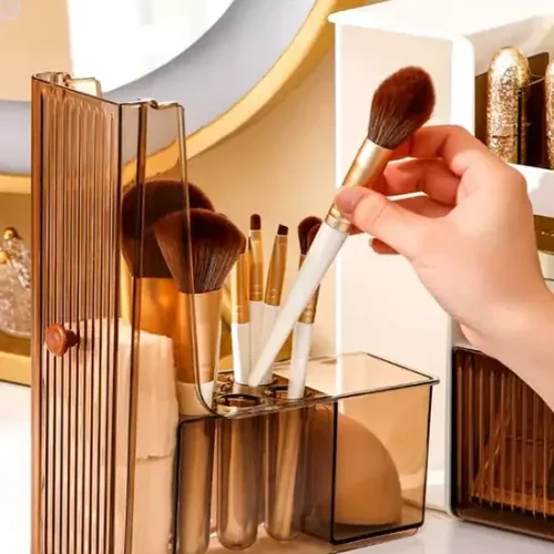 Large Makeup Storage Organizer Cosmetic Skincare Display Box (1)