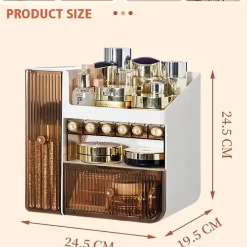 Large Makeup Storage Organizer Cosmetic Skincare Display Box (2)