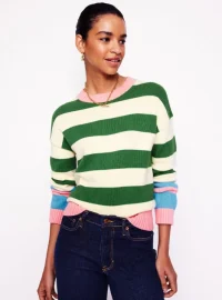 Lucinda Striped Cotton Sweater