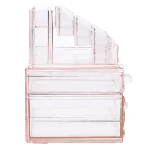 Tiered Makeup Organizer Cosmetic Storage Case (1)