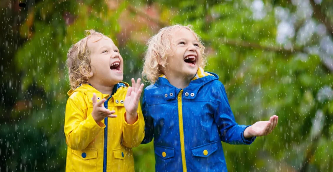 kids’ rainy day clothes